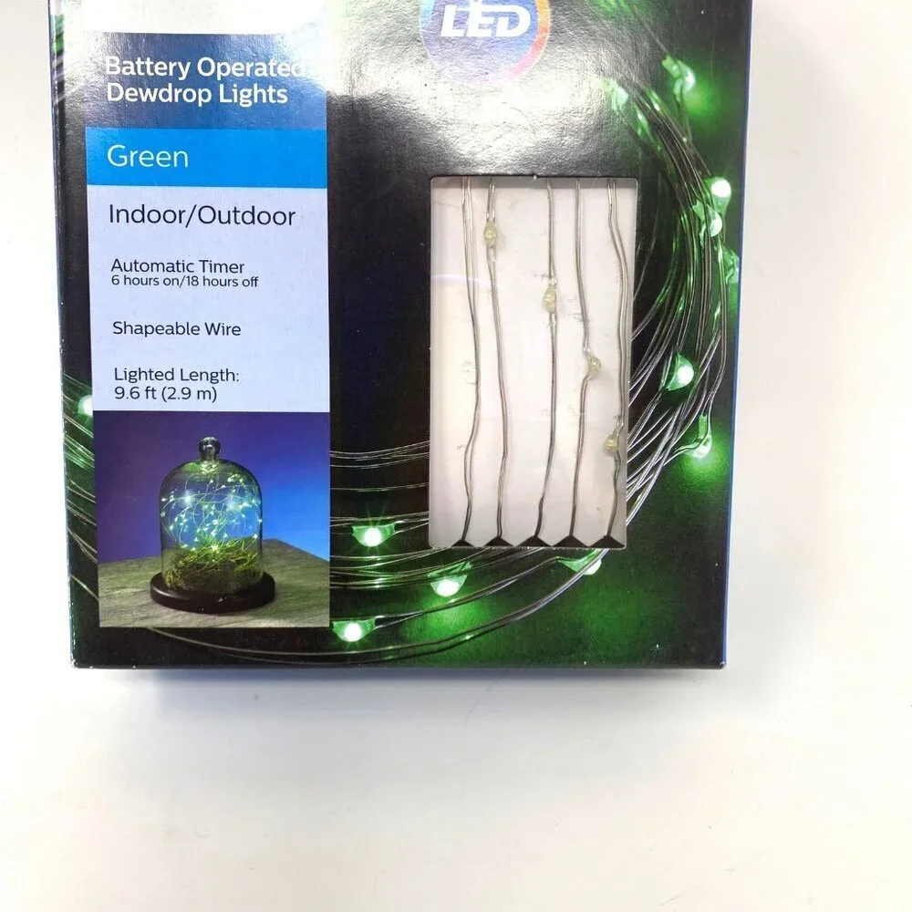 Philips Battery Operated Dewdrop Lights Indoor/Outdoor Decor Various Colors